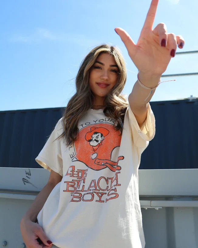 T-shirt Victoria's Secret Oklahoma State University Rose - Neuf Avec étiquettes, Paillettes