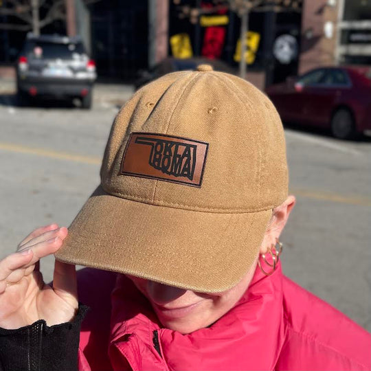 Oklahoma Leather Patch Dad Hat