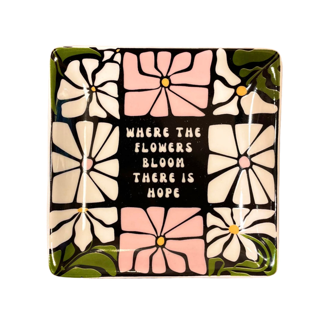 Where The Flowers Bloom Trinket Tray