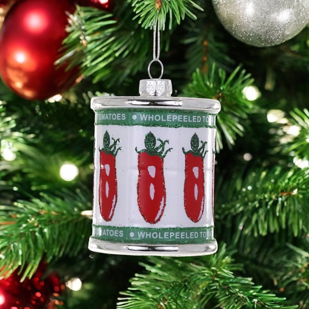 Whole Peeled Tomato Can Ornament