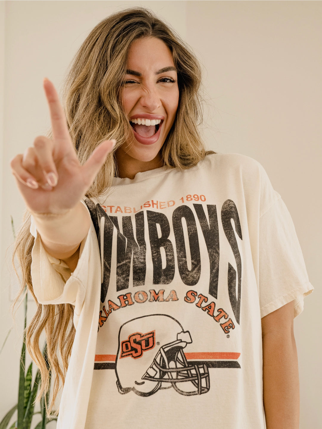 OSU Cowboys Established 1890 Helmet Tshirt