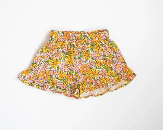 Sunshine Daisy Ruffle Shorts
