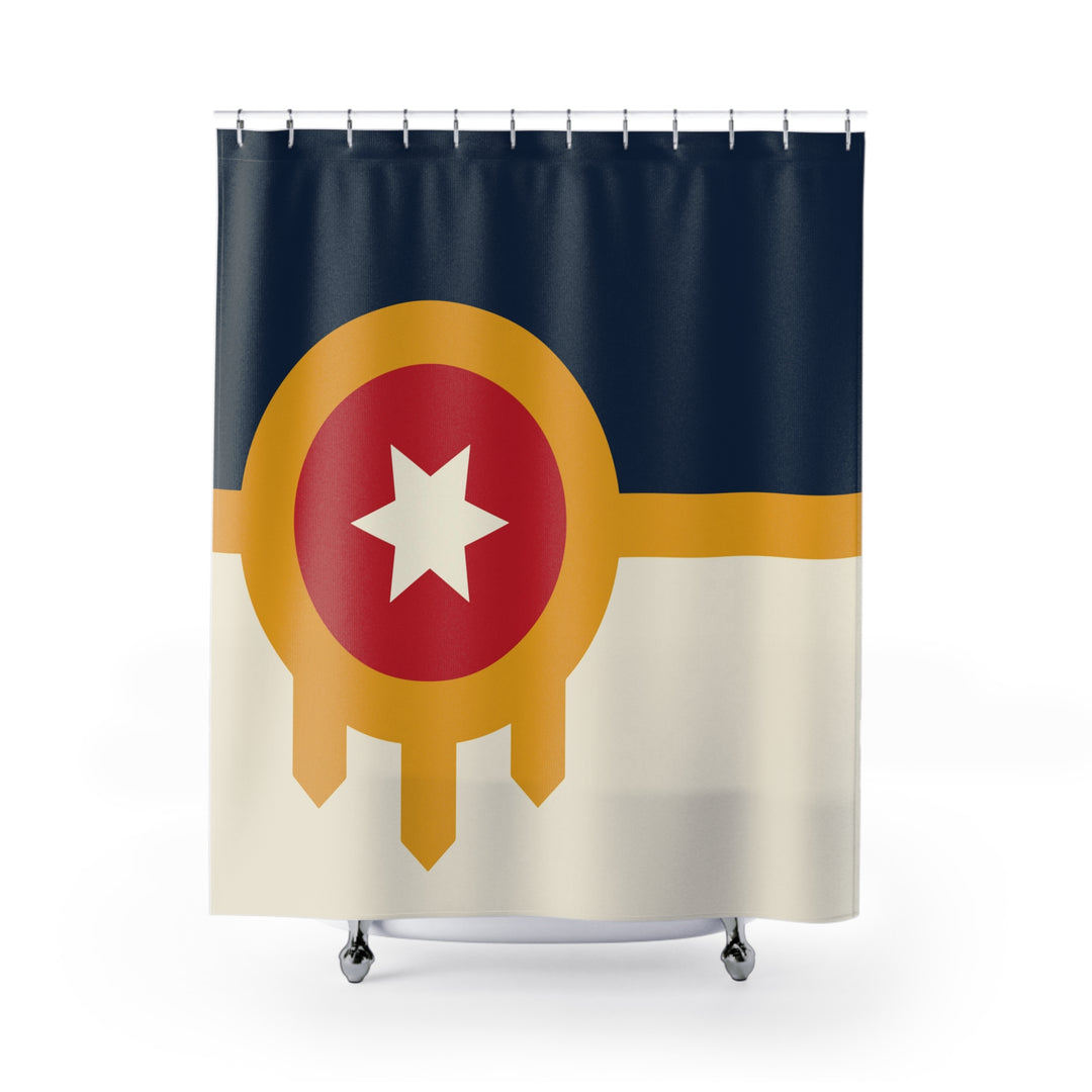 Tulsa Flag Shower Curtain