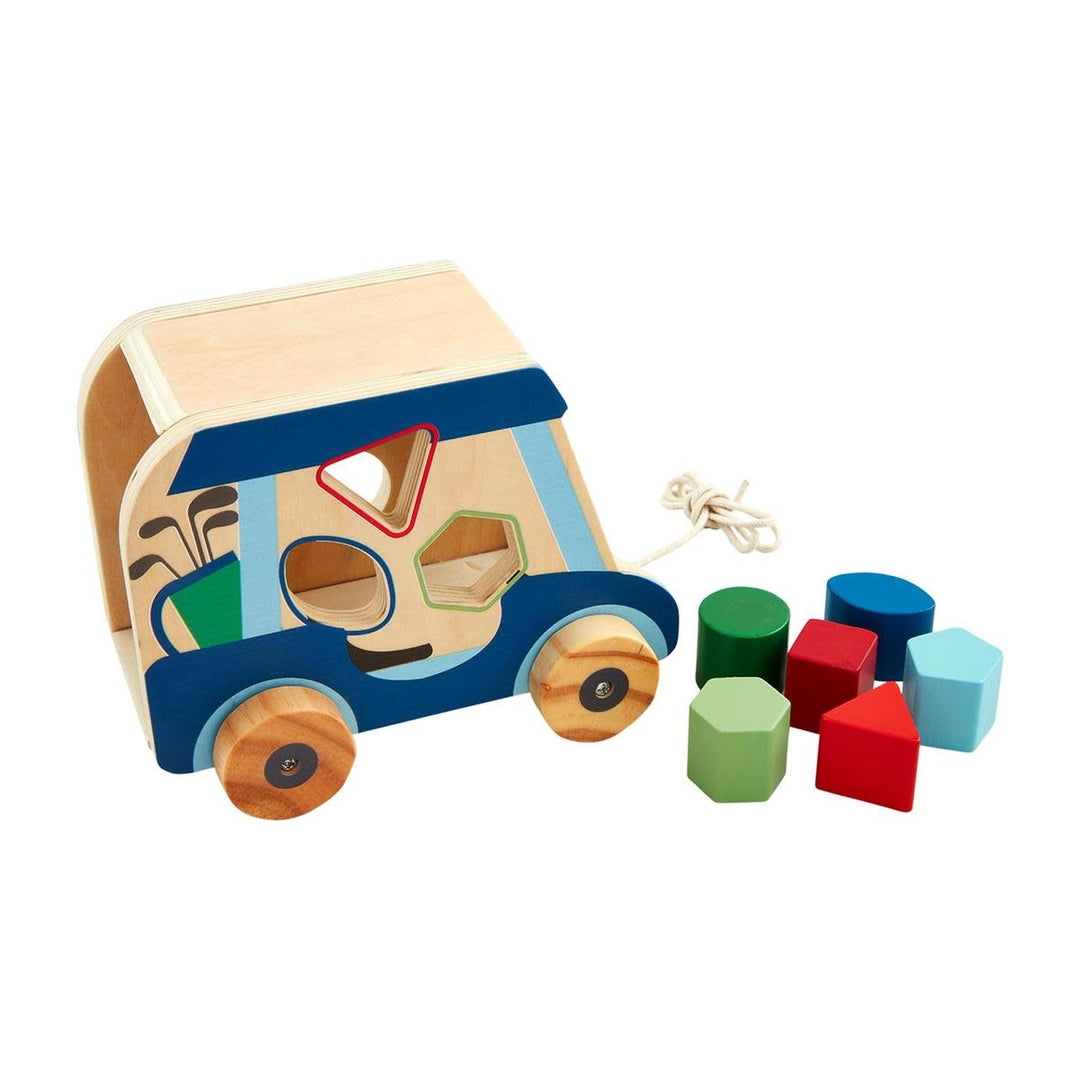 Blue Golf Cart Shape Sorter Set
