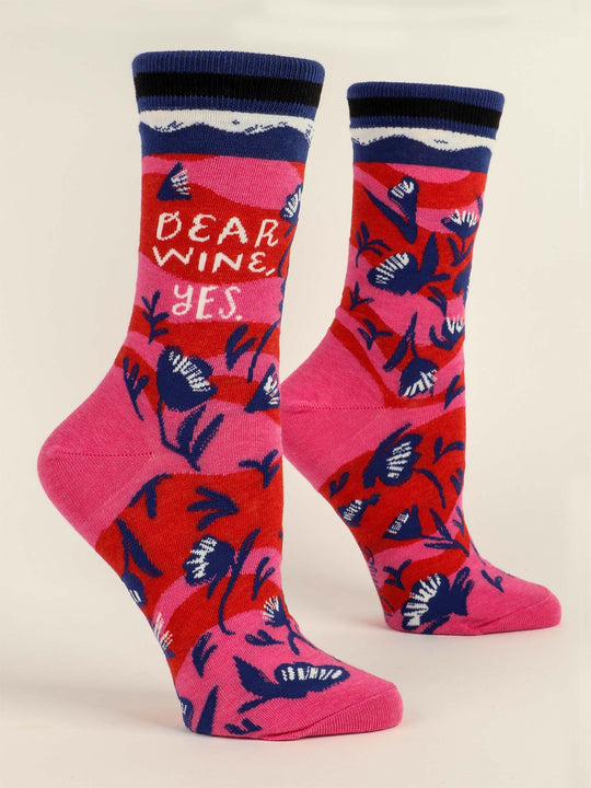 Dear Wine Yes Women's Crew Socks