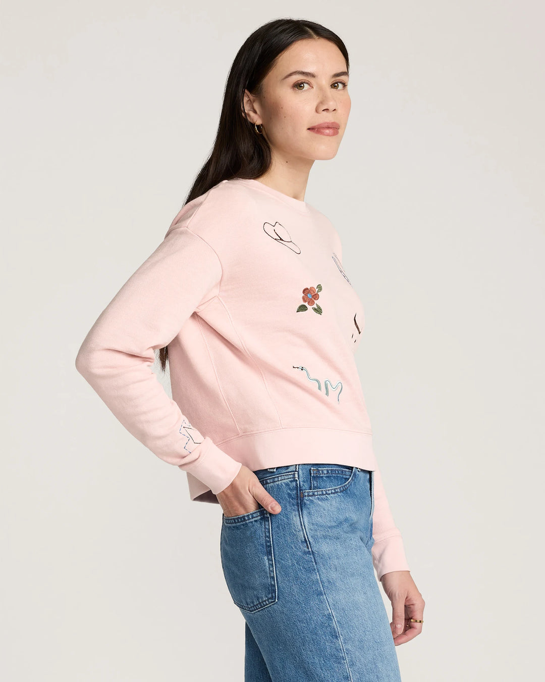 Pendleton - Western Graphic French Terry Pullover Rose
