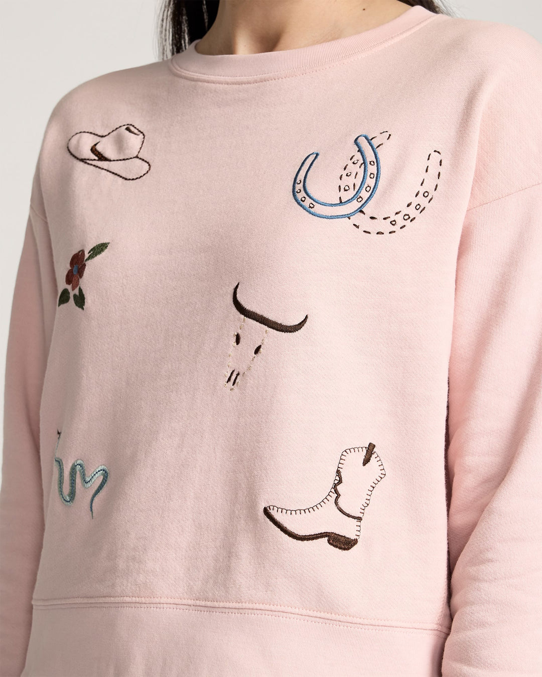 Pendleton - Western Graphic French Terry Pullover Rose