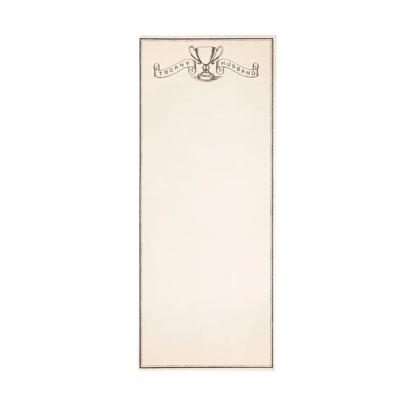 Trophy Husband Skinny Notepad