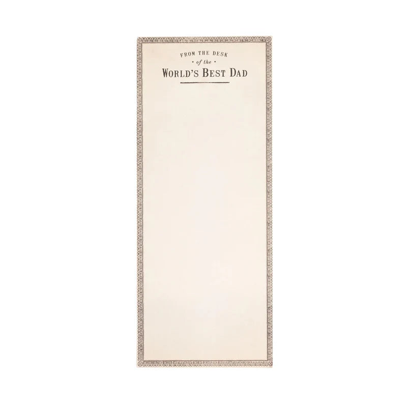 World's Best Dad Skinny Notepad