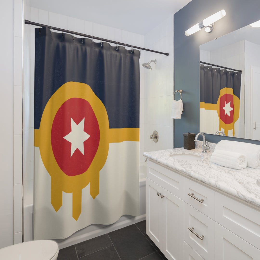 Tulsa Flag Shower Curtain