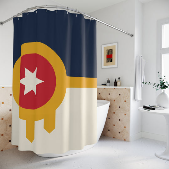 Tulsa Flag Shower Curtain