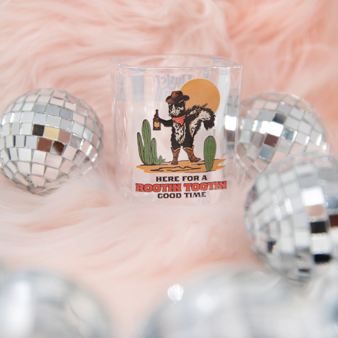 Rootin Tootin Good Time Skunk Shot Glass