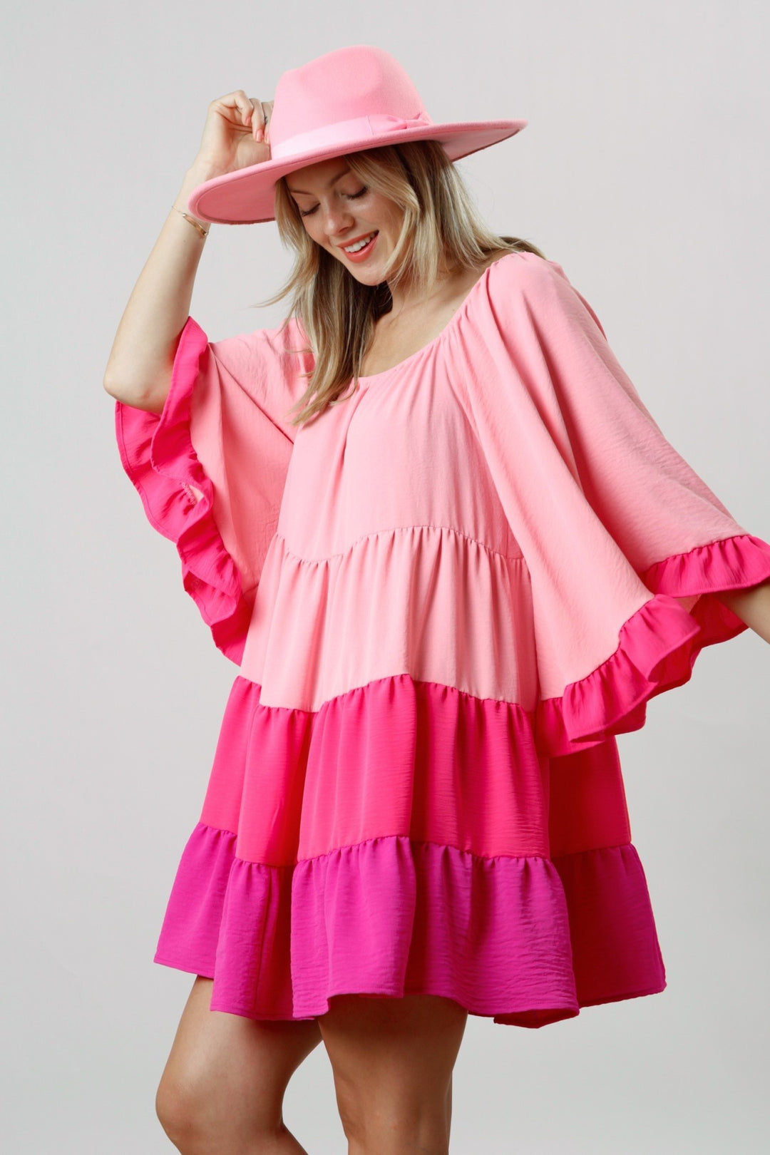 Color Block Flowy Dress