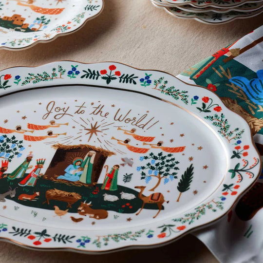 Nativity Porcelain Serving Platter