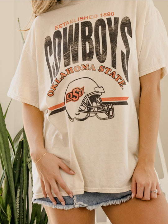 OSU Cowboys Established 1890 Helmet Tshirt