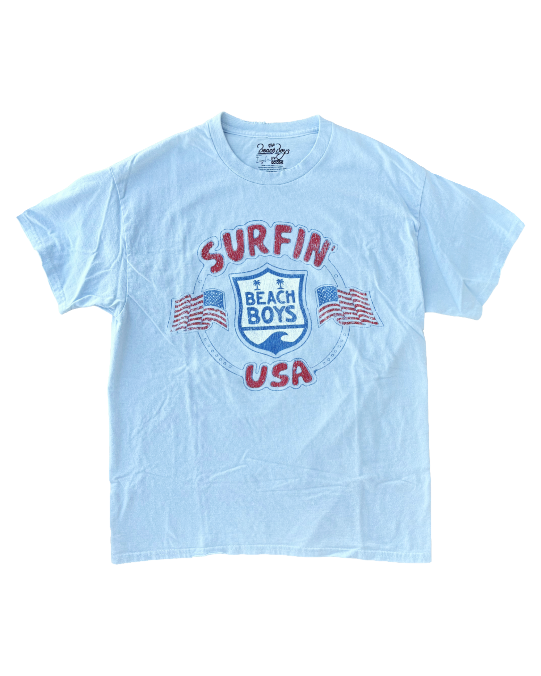 The Beach Boys Surfin USA Light Blue Tshirt – Ida Red