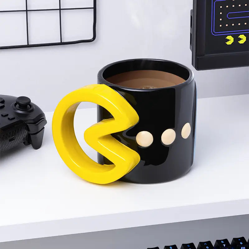 Pac Man Shaped Mug