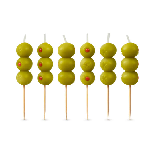 Cocktail Party Olive Birthday Candles