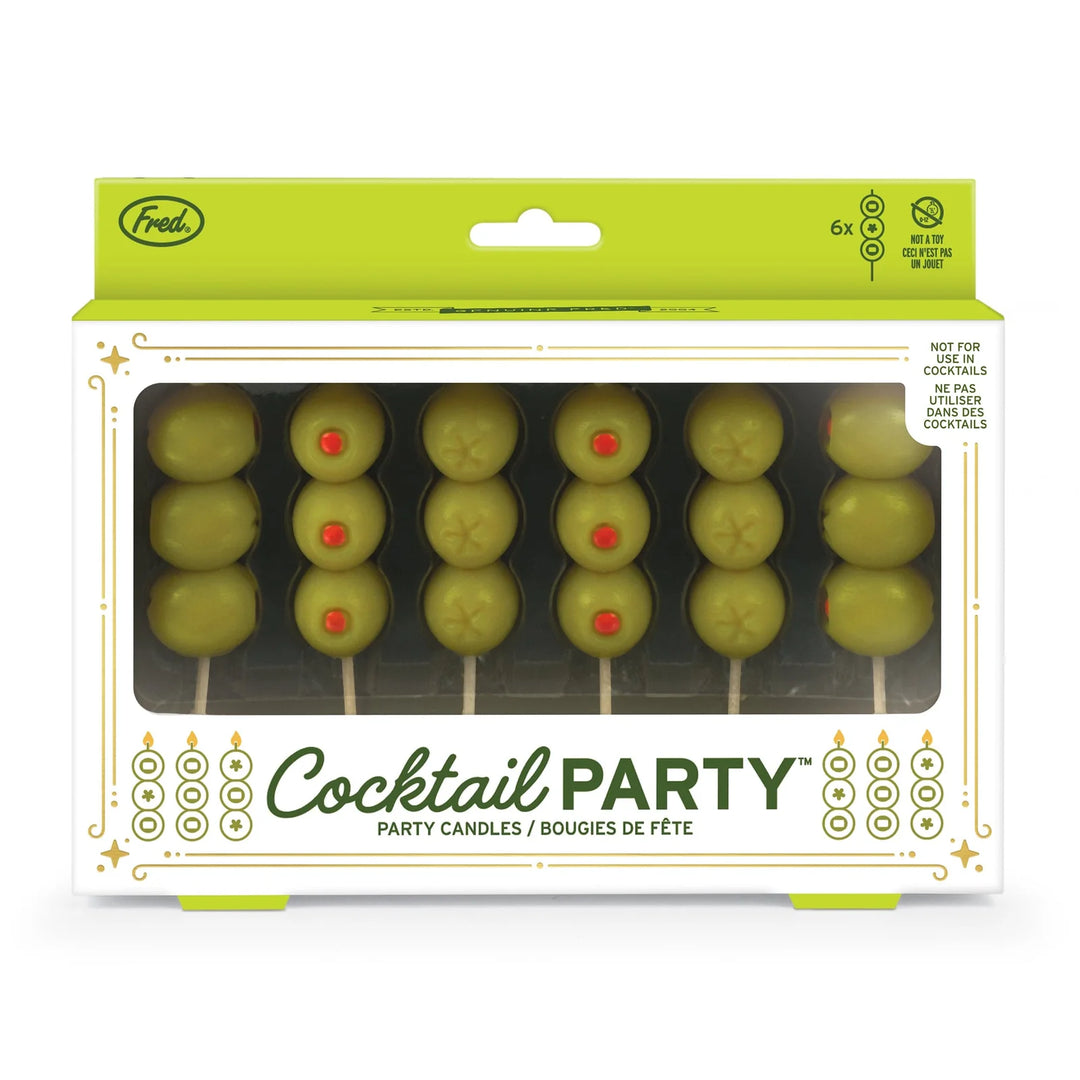 Cocktail Party Olive Birthday Candles