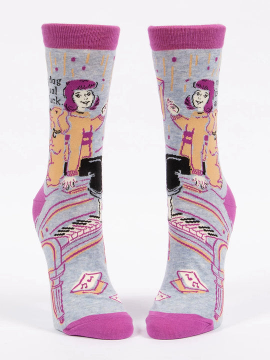 My Dog Is Cool As Fuck Women's Crew Socks