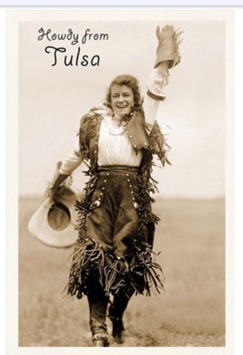 Howdy From Tulsa Postcard
