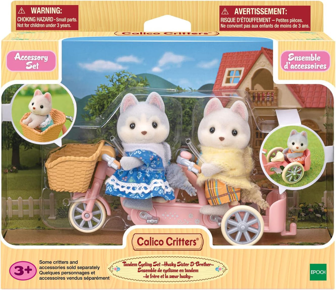 Calico Critters - Husky Tandem Cycling Set