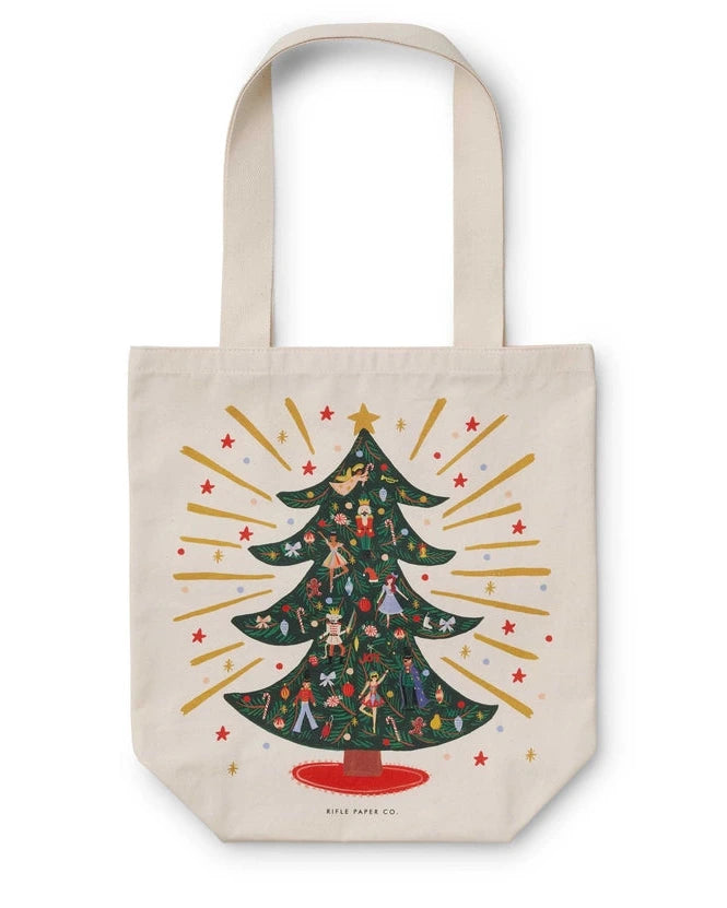 Holiday Tree Canvas Tote Bag