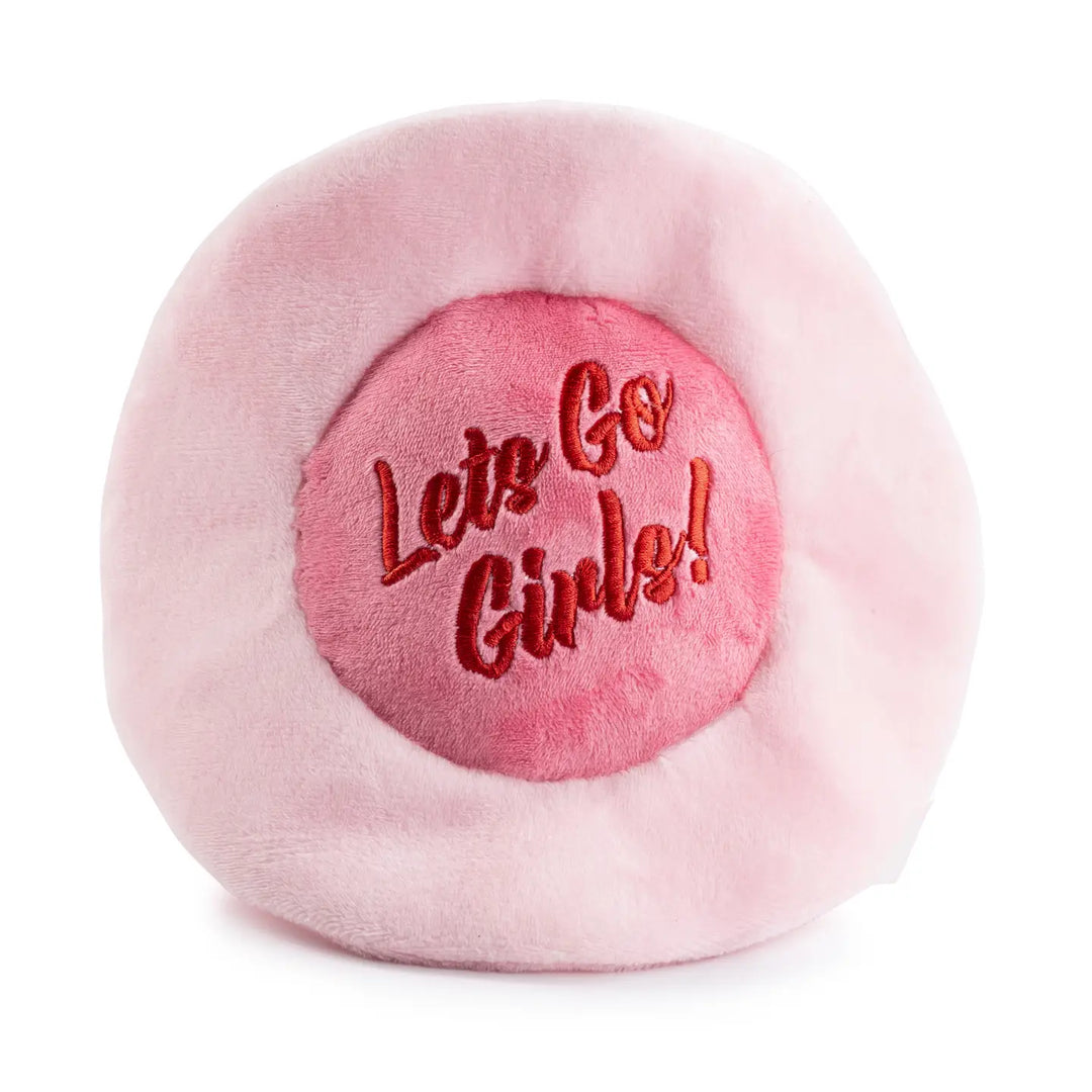 Pink Cowgirl Hat Squeaker Dog Toy