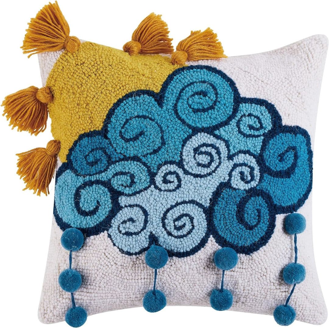 Icarus with Pom Poms and Tassels Hook Pillow
