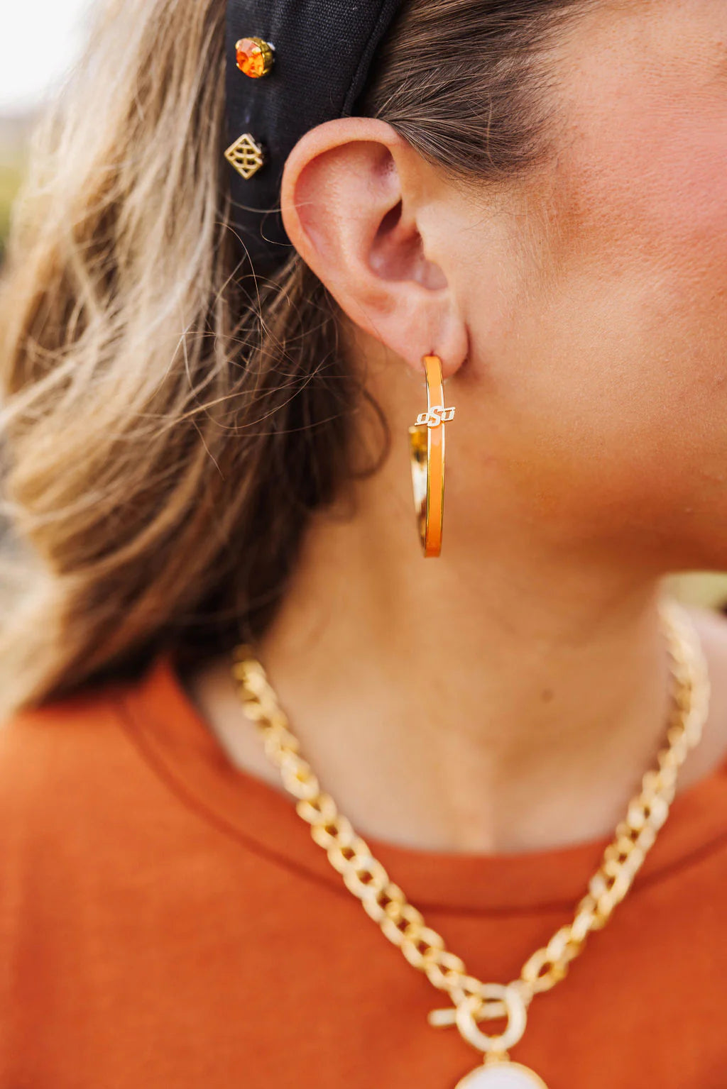 OSU Hoop Earrings
