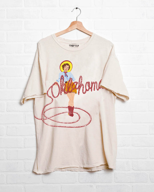 Oklahoma Cowgirl Thrifted Tshirt