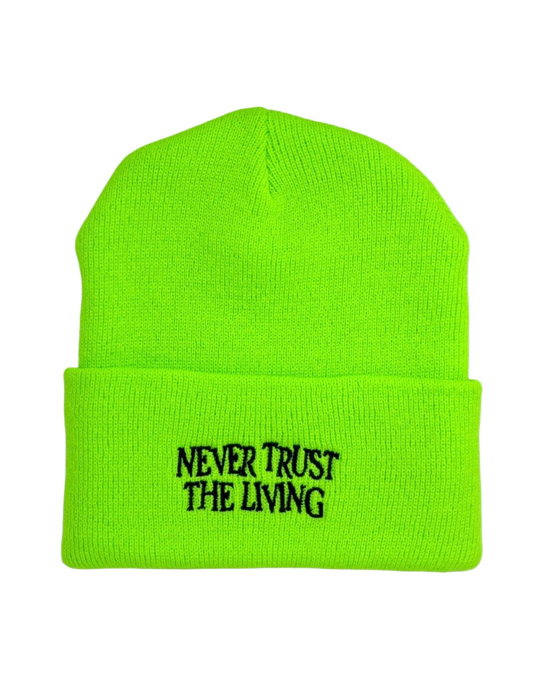 Never Trust The Living Beetlejuice Inspired Beanie