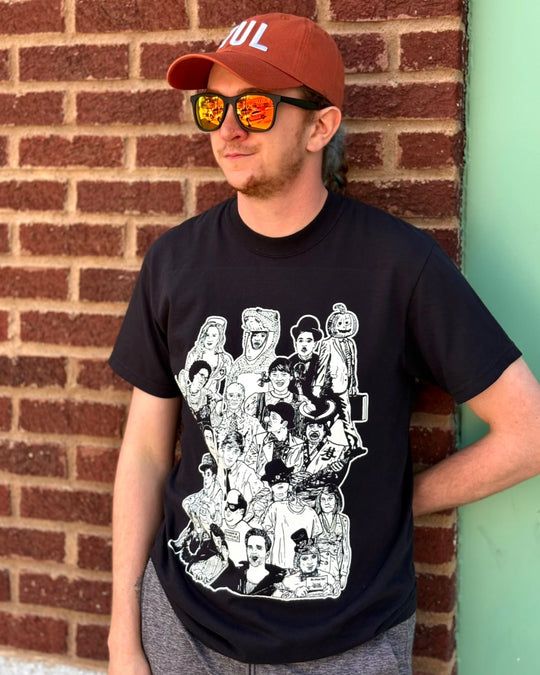 Spooky and comedic Halloween t-shirt inspired by The Office, exclusive Oklahoma collab by Passive Juice Motel.
