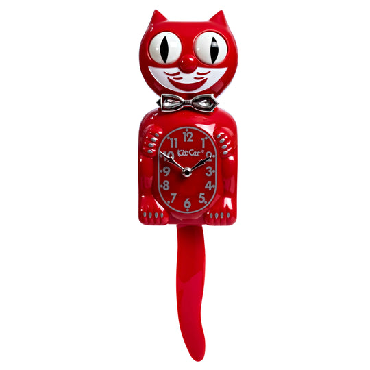 Kit Cat Klock Retro Red Kitchen Edition Clock