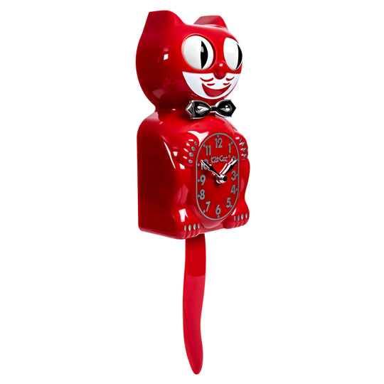 Kit Cat Klock Retro Red Kitchen Edition Clock