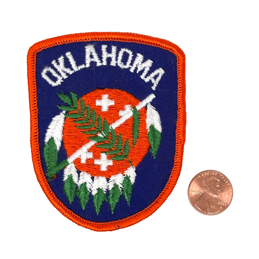 Vintage Oklahoma Embroidered Patch