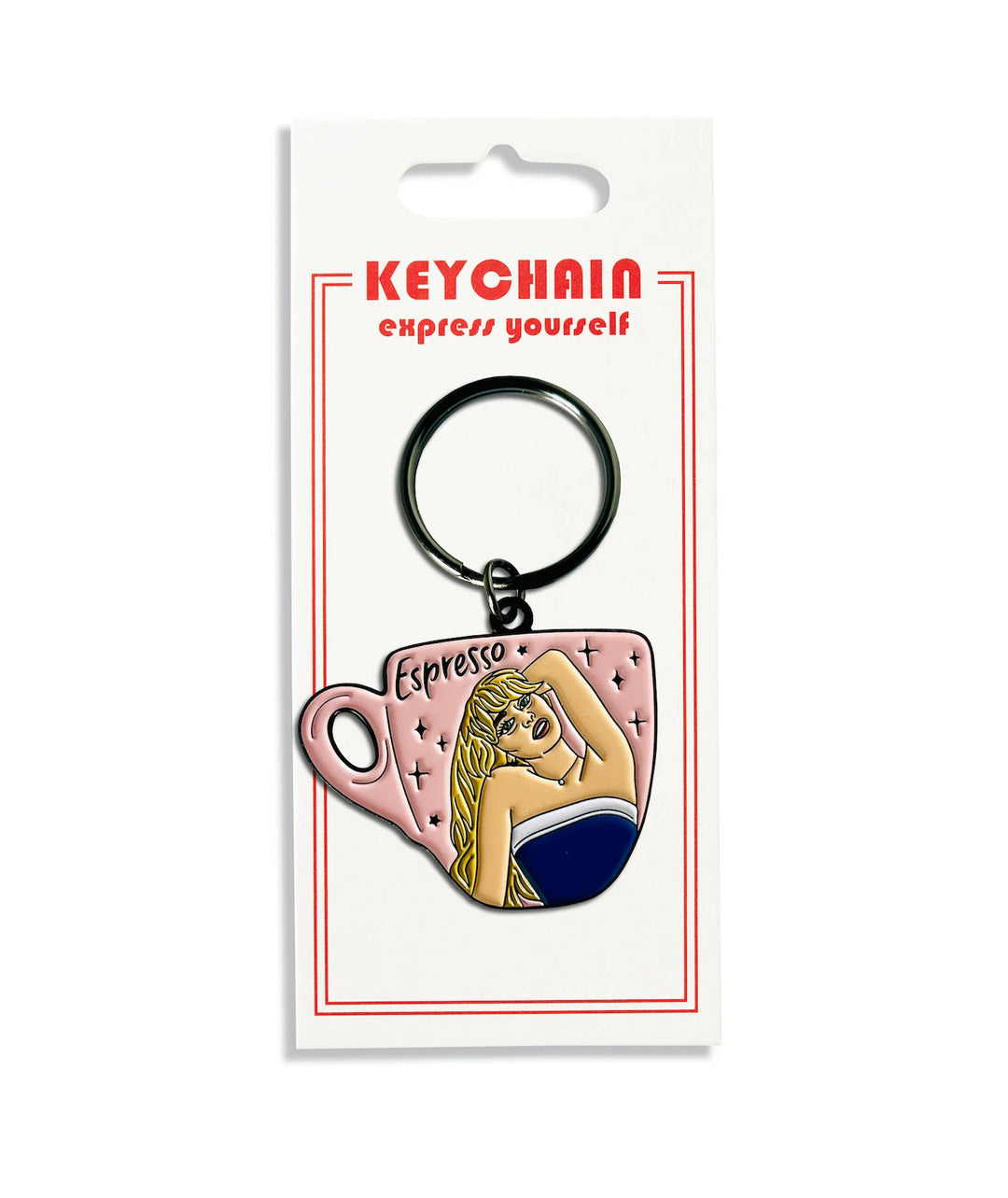 Sabrina Espresso Keychain