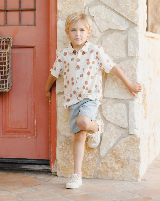 Rylee + Cru - Tomato Print Collared Shirt