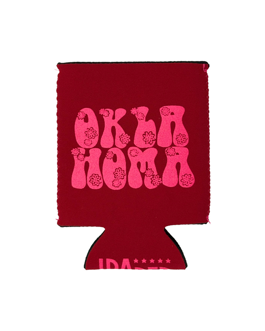 Oklahoma Flowers Koozie