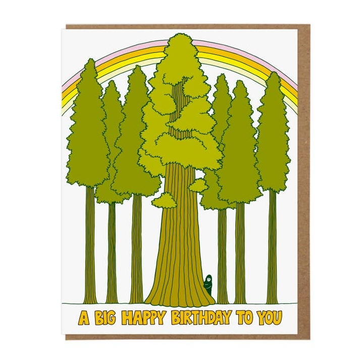 Big Happy Birthday Bigfoot Card