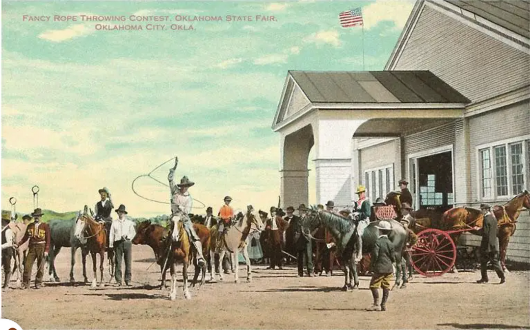 Rope Throwing State Fair Magnet