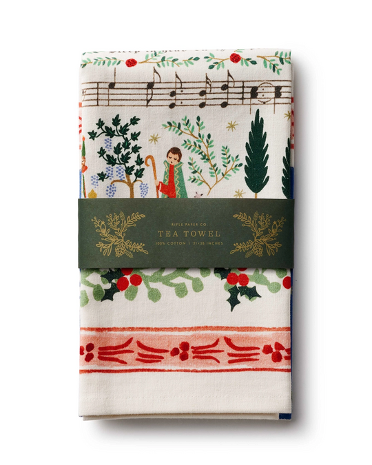 Christmas Carols Tea Towel