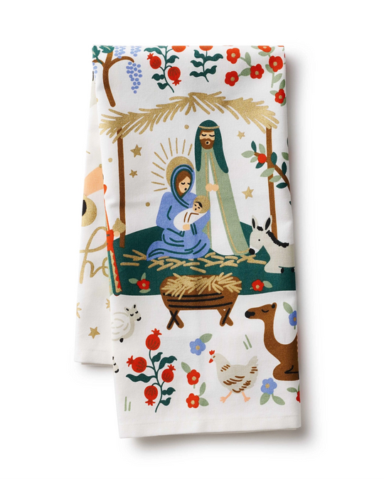 Nativity Tea Towel