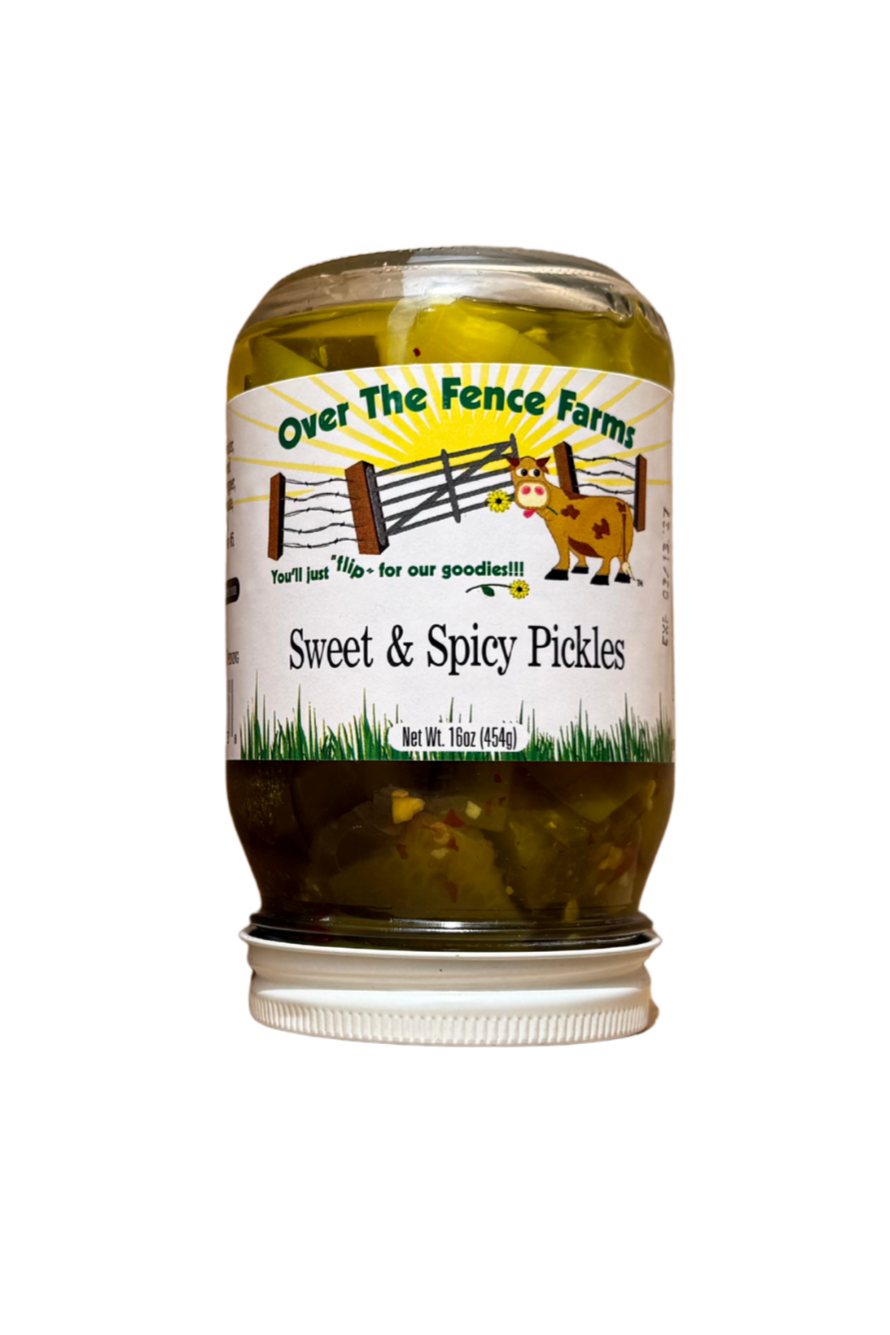 Small batch Oklahoma-made pickles sweet and spicy flavor