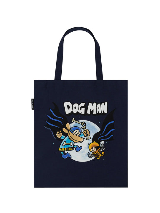 Dog Man Reading Gives You Superpowers Tote Bag