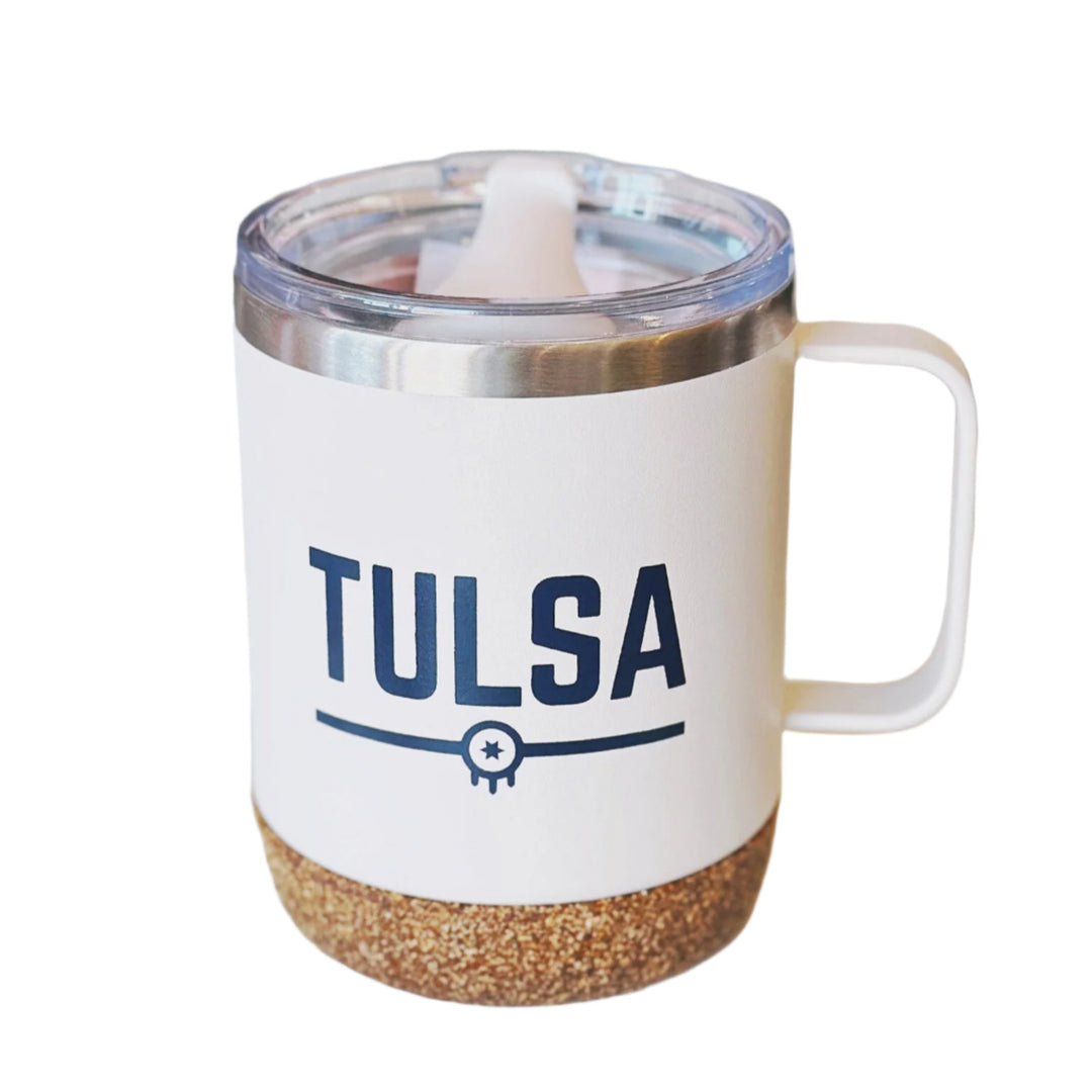 Tulsa Flag Insulated Mug - Matte Dew