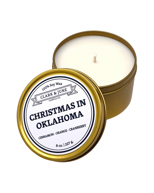 Christmas in Oklahoma 8oz Candle