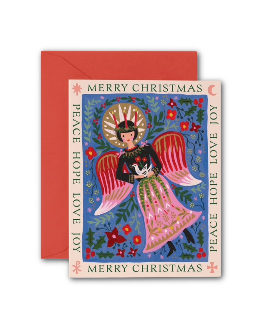 Lucia Angel Christmas Holiday Card