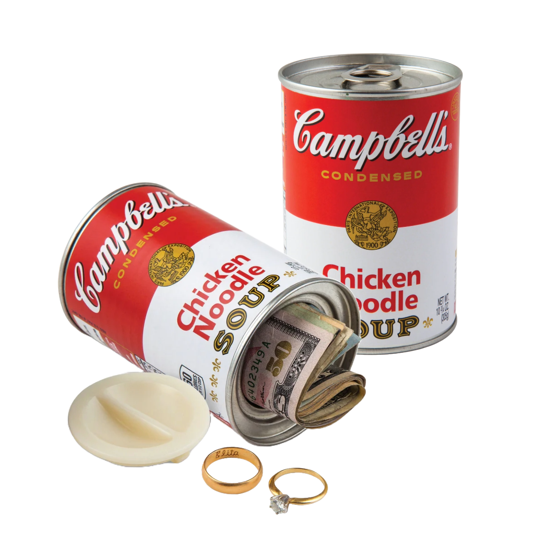 Campbells Chicken Noodle Soup Can Decoy Safe – Ida Red