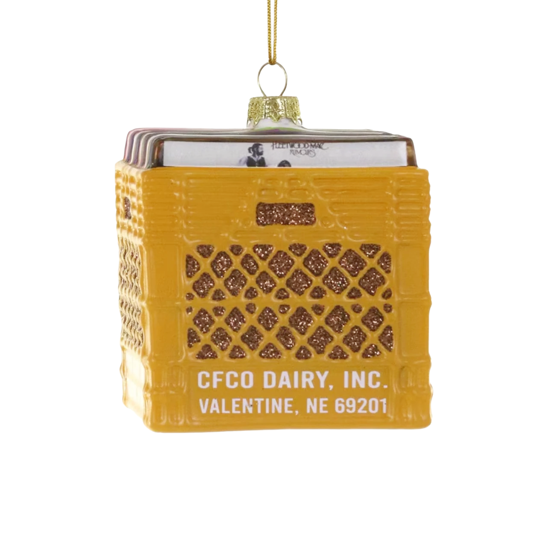 Crate of Records Ornament Ida Red